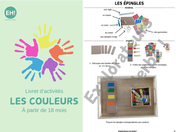 Explorateurs en Herbe - Livret d'activités à partir de 18 mois