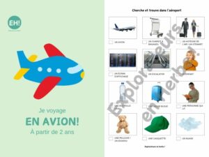 Explorateurs en Herbe - Livret "Je voyage en avion" - à partir de 2 ans