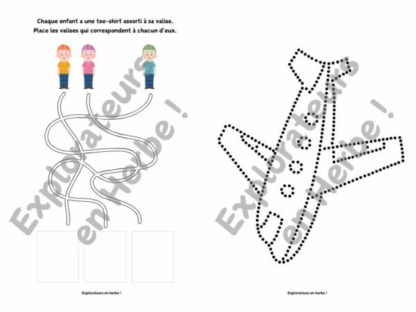 Explorateurs en Herbe - Livret "Je voyage en avion" - à partir de 2 ans