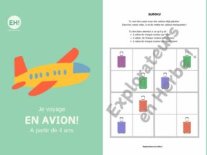 Explorateurs en Herbe - Livret "Je voyage en avion" - à partir de 4 ans